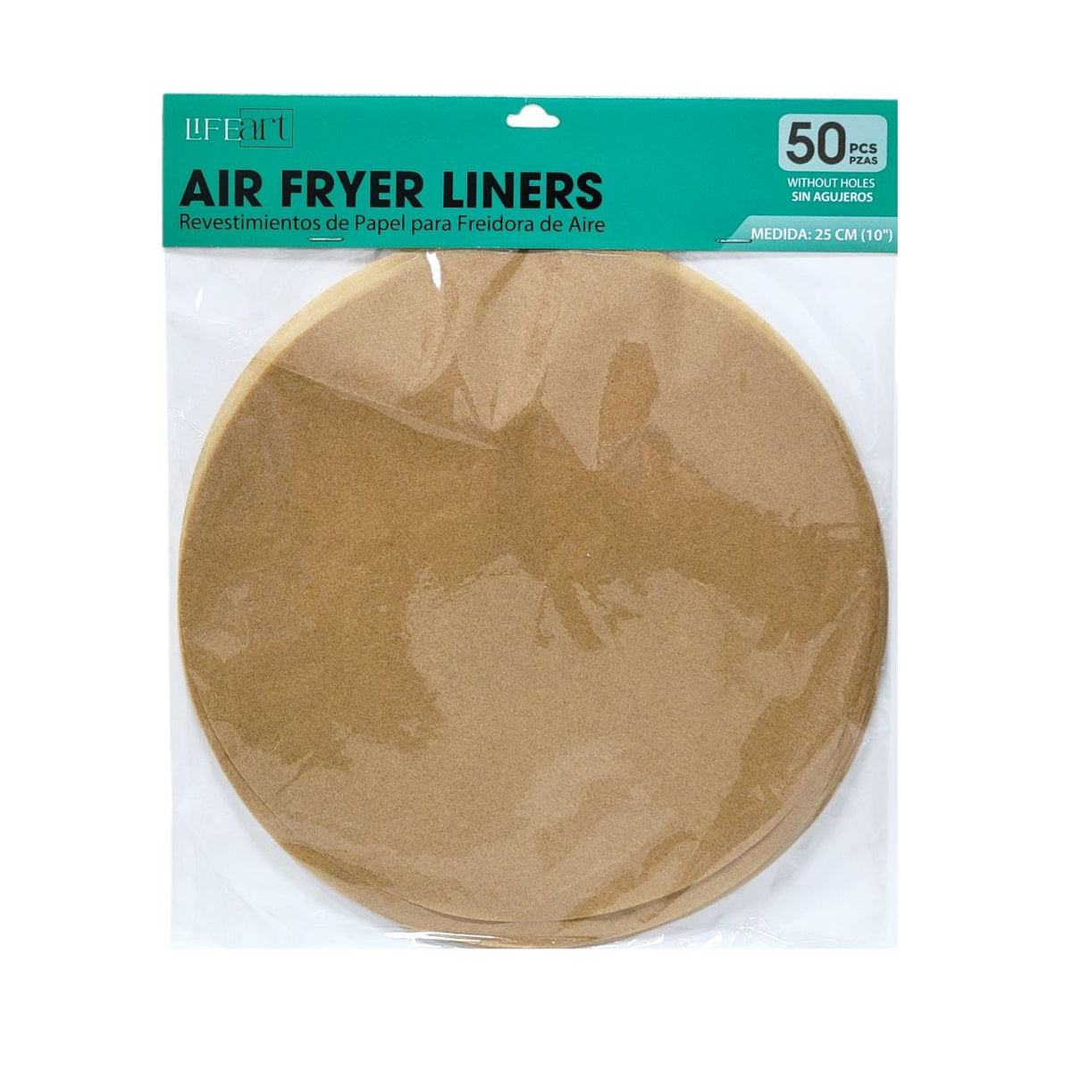 PAPEL PARA FREIDORA DE AIRE LIFEART 25CM 25PCS
