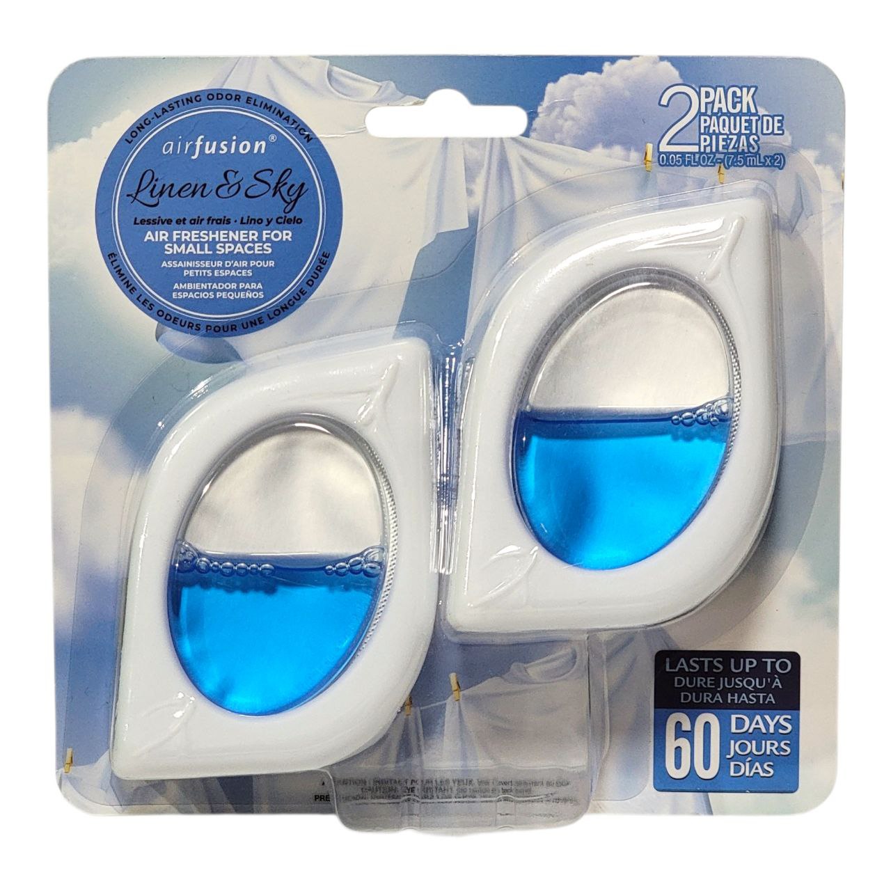 AMBIENTADOR AROMA LINO Y CIELO AIR FUSION 2 PCS 7.5ML C/U