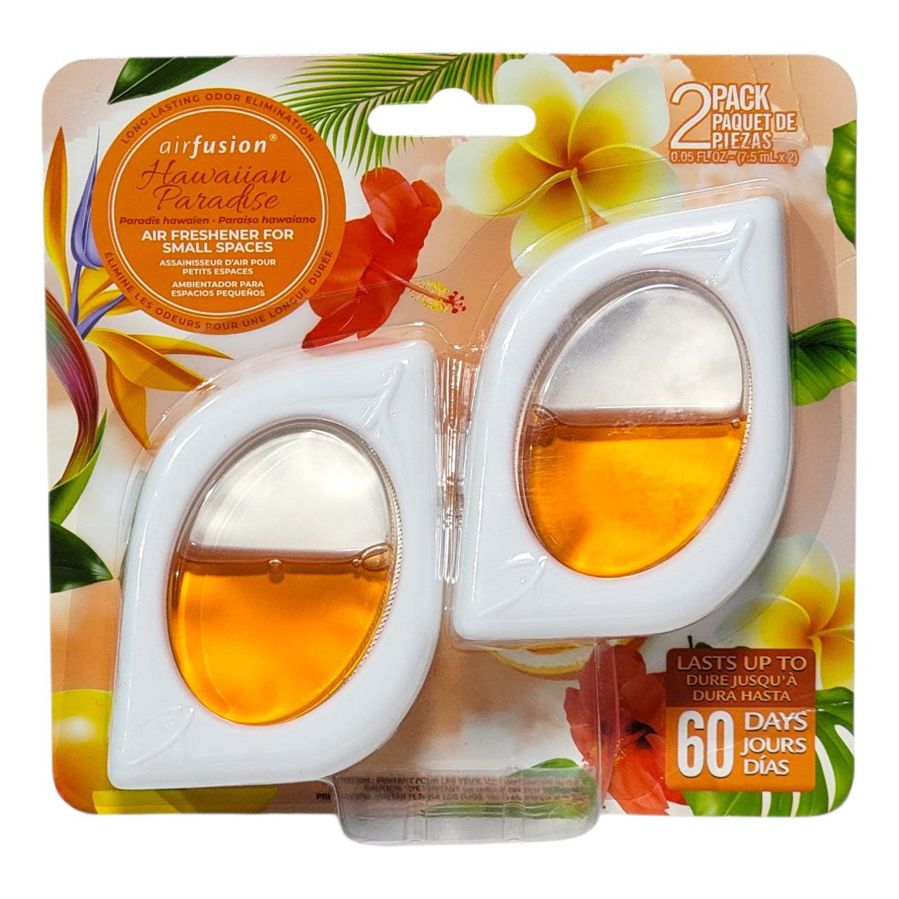 AMBIENTADOR AROMA TROPICAL HAWAIAANO AIR FUSION 2 PCS 7.5ML C/U
