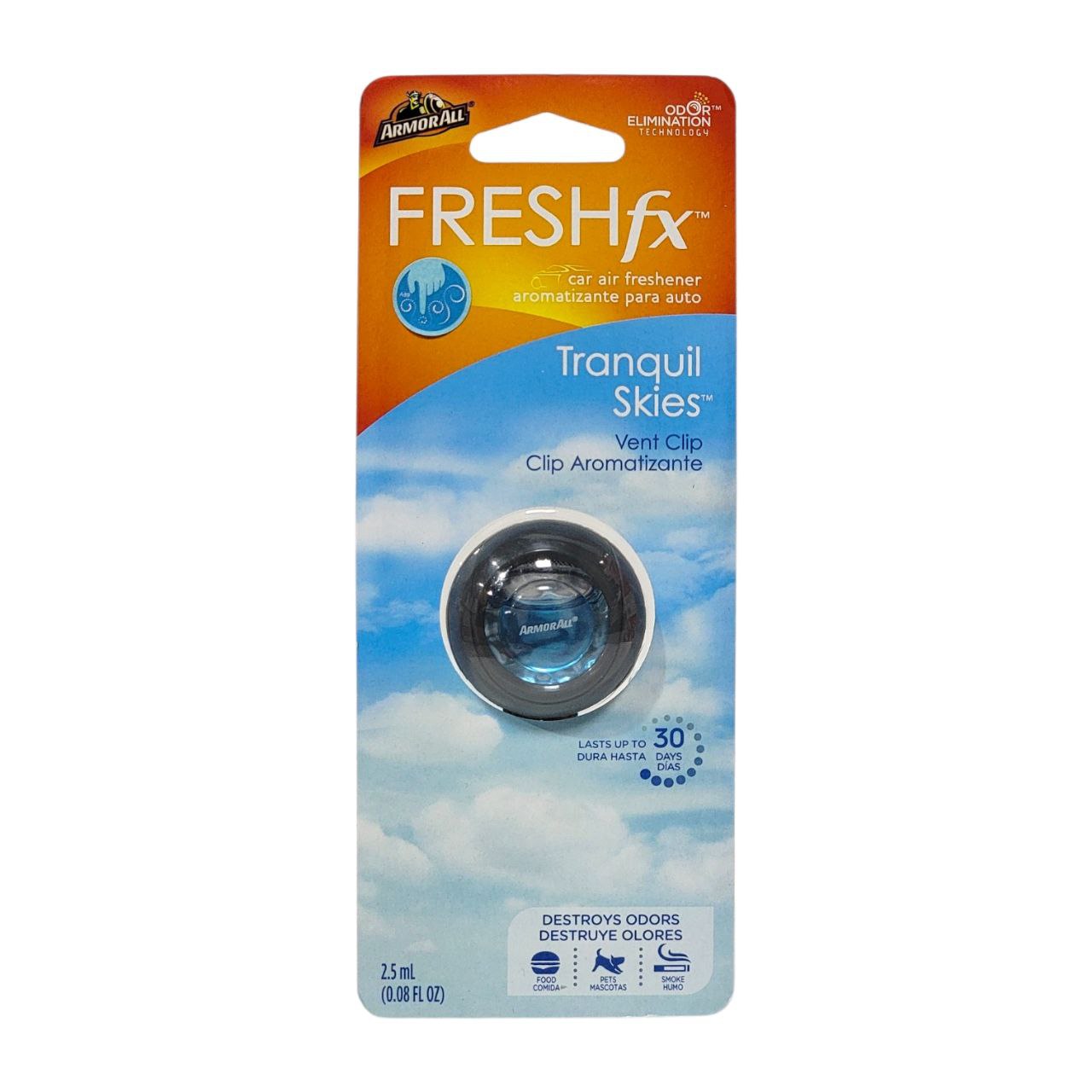 AROMATIZANTE PARA AUTOS AROMA CIELO TRANQUILO ARMORALL FRESHFX 2.5ML
