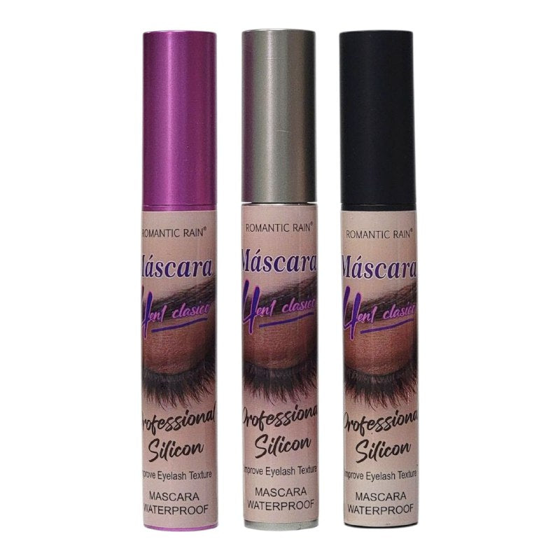 RIMEL VOLUMINIZADOR DE ACABADO ATERCIOPELADO RESISTENTE AL AGUA COLOR NEGRO ROMANTIC RAIN (DUPE DE PROSSA)