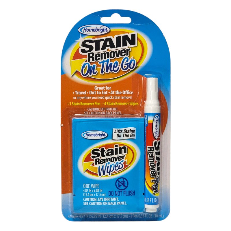 DETERGENTE QUITAMANCHAS PORTATIL DE VIAJE HOMEBRIGHT 10ML