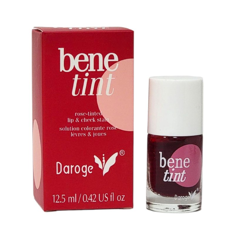 TINTA PARA LABIOS Y MEJILLAS COLOR ROSA ACABADO NATURAL Y DURADERO BENE TINT DAROGE 12.5ML (DUPE DE BENEFIT)
