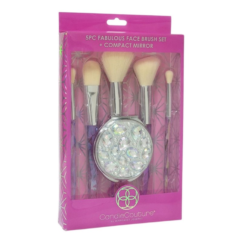 SET DE BROCHAS DE MAQUILLAJE ESPEJO COMPACTO CANDIECOUTURE