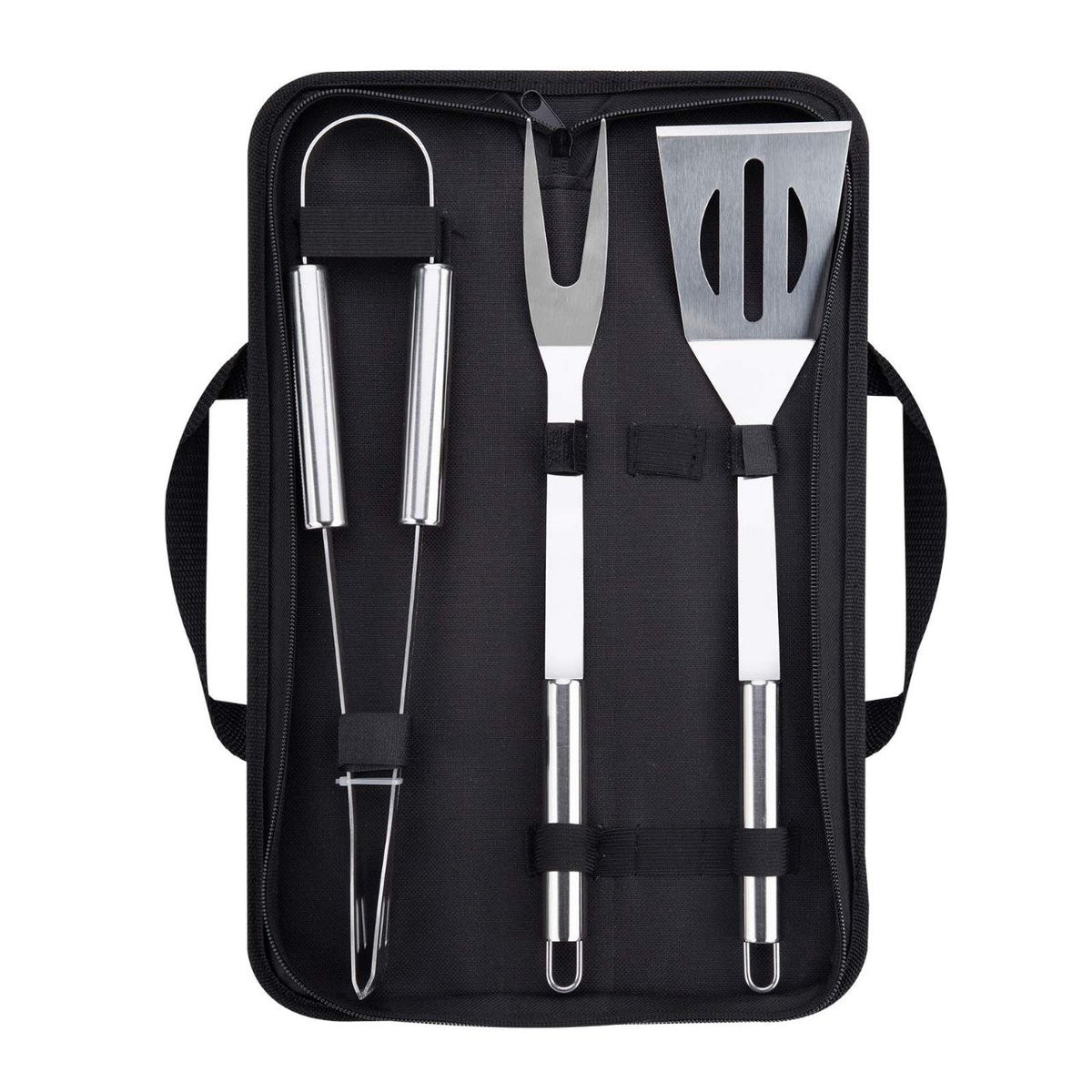 SET DE UTENSILIOS PARA BARBACOA ACERO INOXIDABLE
