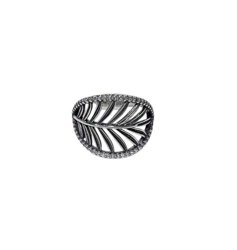 PANI600 ANILLO EN FORMA DE HOJA, PLATA 925