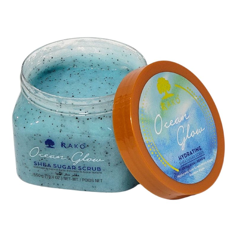 EXFOLIANTE CORPORAL HIDRATANTE CON MICROALGAS VERDES Y ALGAS ARCOIRIS RAKO 550G