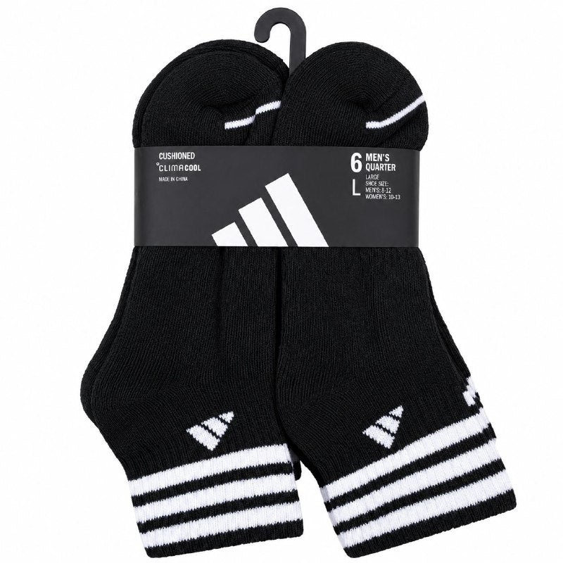 CALCETA TOBILLERA ORIGINAL ADIDAS 6 PARES TALLA MUJER 10-13 TALLA HOMBRE 8-12