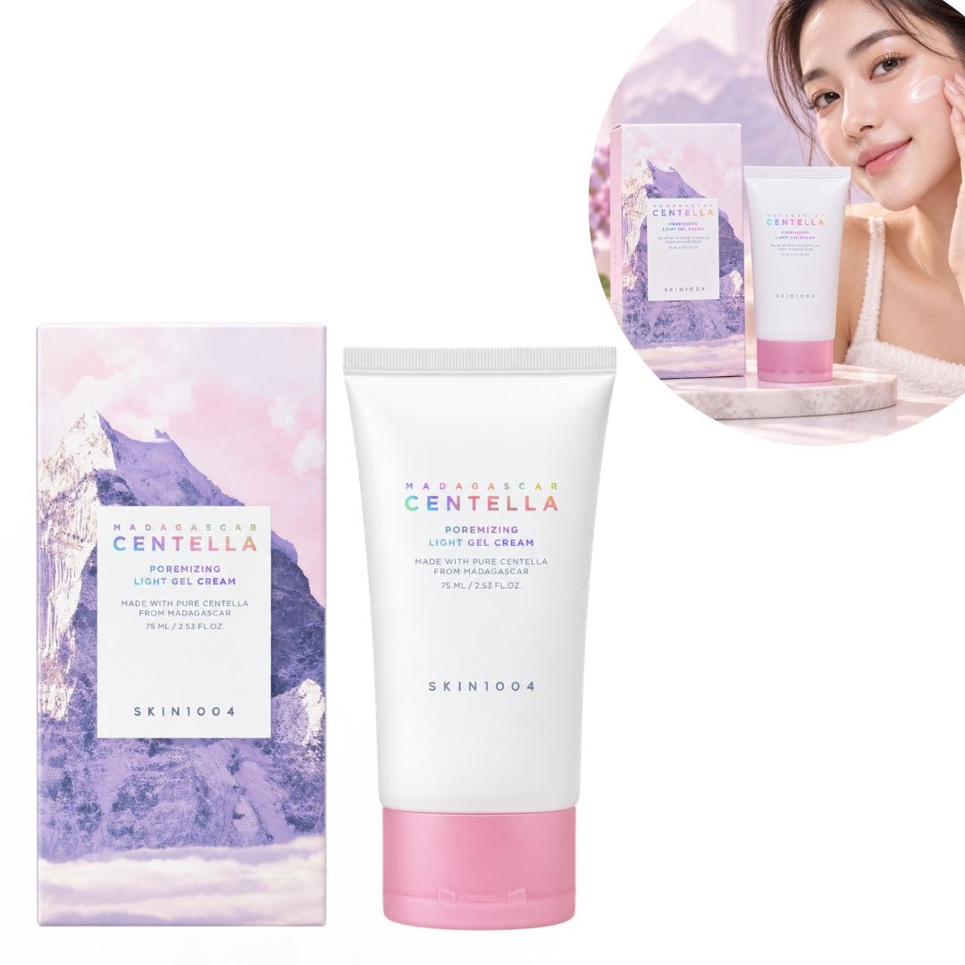 CREMA FACIAL EN GEL HIDRATANTE CALMANTE CON CENTELLA ASIATICA DE MADAGASCAR SKIN1004 75ML