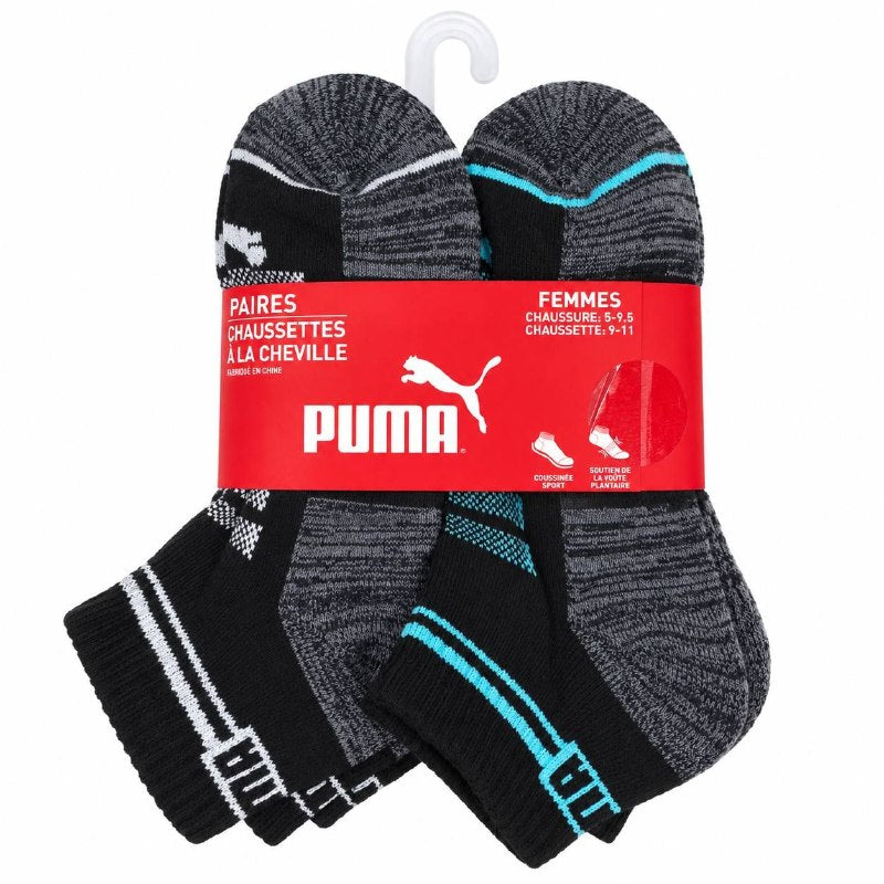 CALCETA TOBILLERA PUMA ORIGINAL PARA MUJER 6 PARES TALLA 9-11