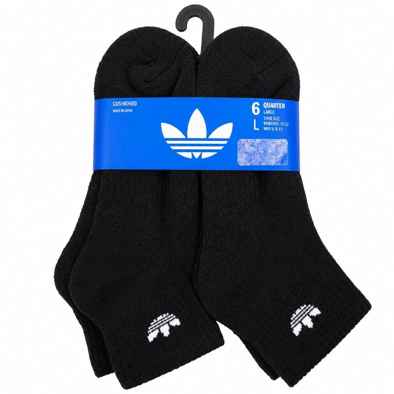 CALCETA TOBILLERA ORIGINAL ADIDAS 6 PARES TALLA MUJER 10-13 TALLA HOMBRE 8-12