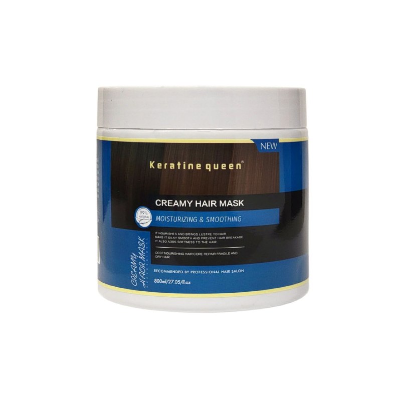 MASCARILLA PARA EL CABELLO CREMOSA HIDRATANTE Y SUAVIZANTE KERATINE QUEEN 800ML