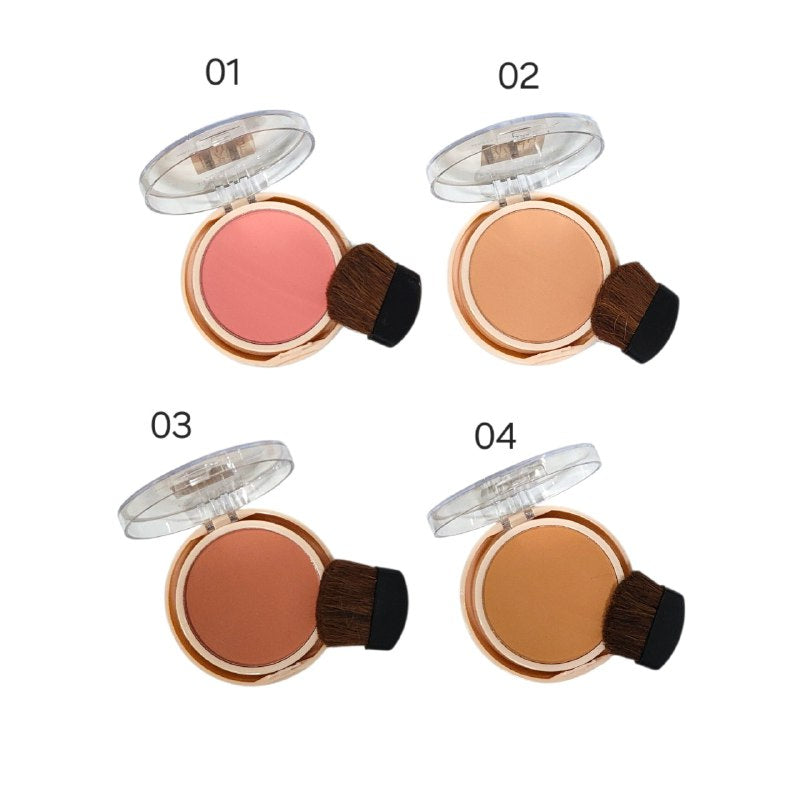 BLUSH CON ACABADO MATTE 4 TONOS MINISTAR 8G (DUPE DE MAYBELLINE)