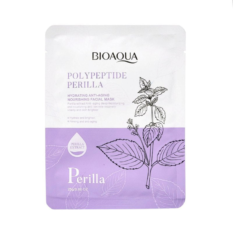 MASCARILLA FACIAL HIDRATANTE Y ANTIEDAD CON POLIPEPTIDOS Y EXTRACTO DE PERILLA BIOAQUA 25G