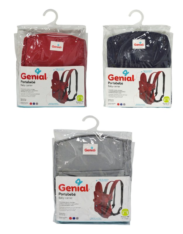 CARGADOR PORTABEBÉ CON CORREAS AJUSTABLES GENIAL
