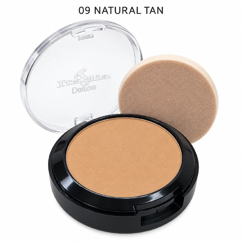 POLVO COMPACTO MATIFICANTE CON PROTECCION SOLAR TONO NATURAL TAN 09 ITALIA DELUXE 8G
