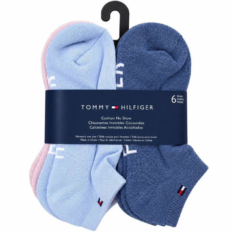CALCETA TOBILLERA TOMMY HILFIGER ORIGINAL PARA MUJER 6 PARES TALLA UNICA