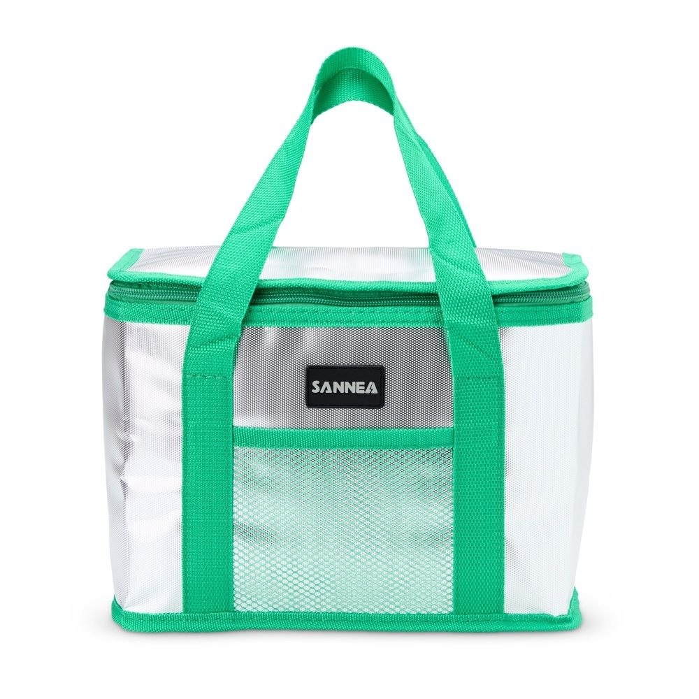 LONCHERA TERMICA PLEGABLE CON ASAS PARA UN TRANSPORTE CÓMODO 36X22X33CM