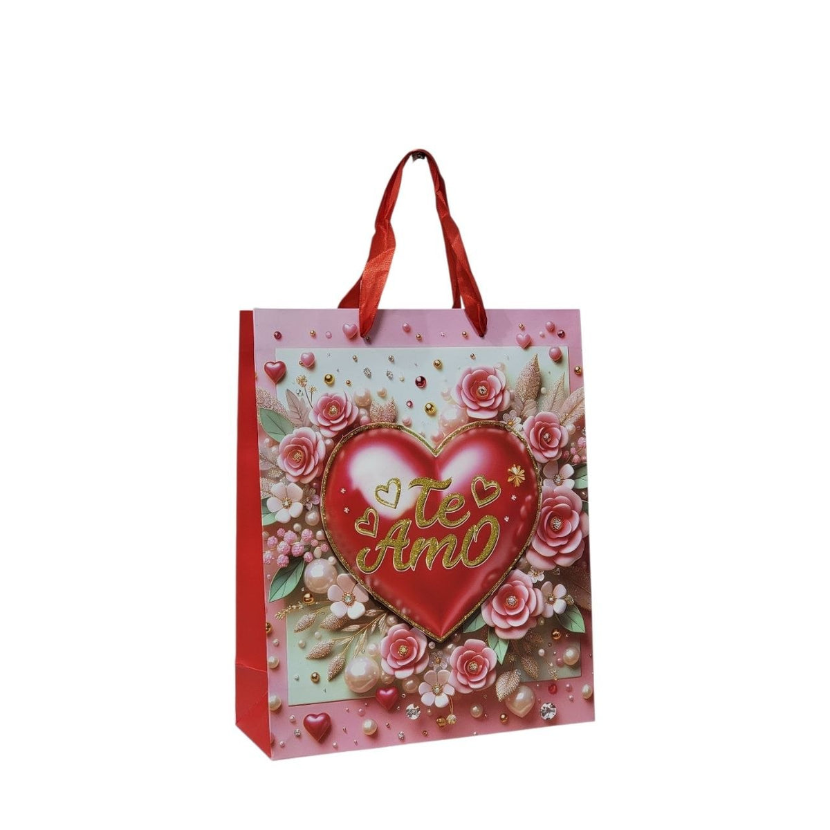 BOLSA DE REGALO DE SAN VALENTIN MEDIANA 32X26X10CM
