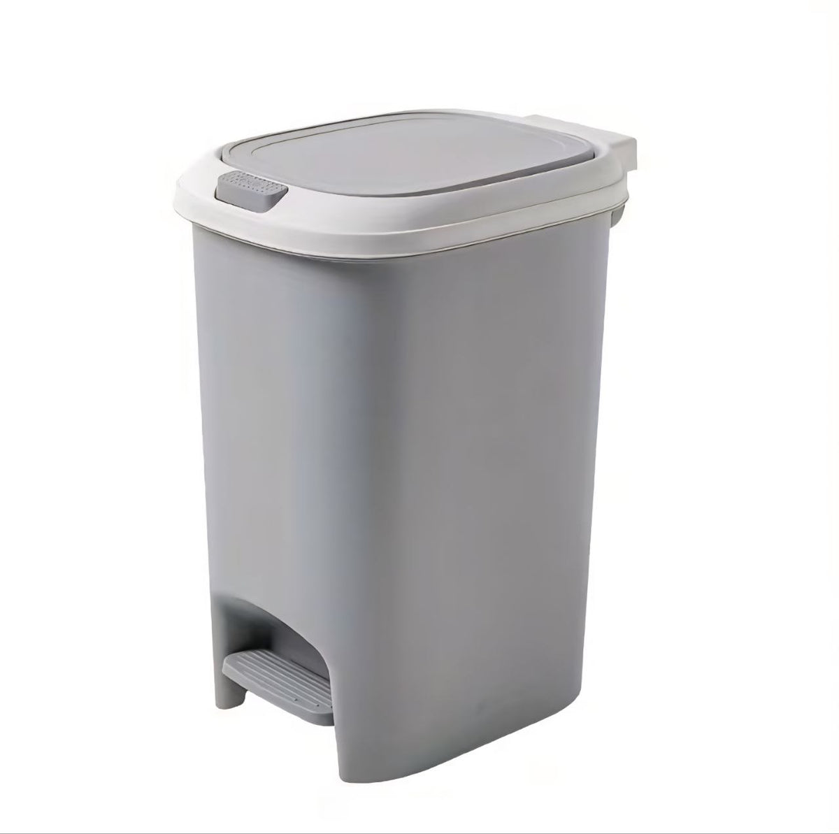 BASURERO DE PLASTICO CON TAPA Y PEDAL 21X29X36CM