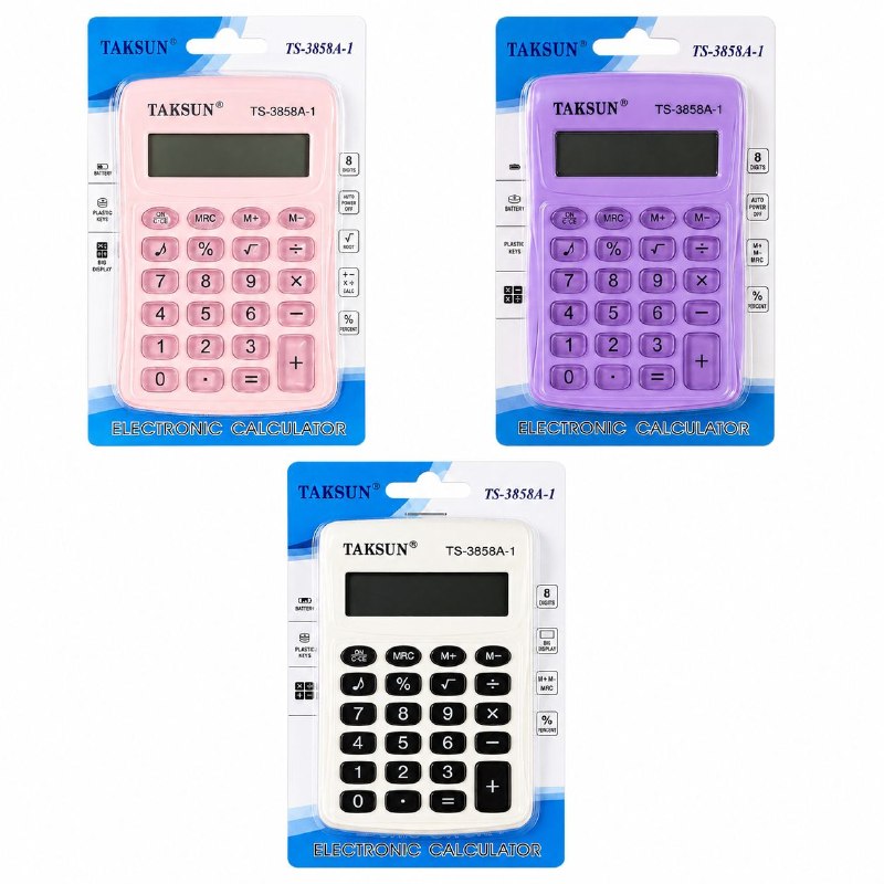 CALCULADORA ELECTRÓNICA DE ESCRITORIO 13CM TAKSUN 1 UND