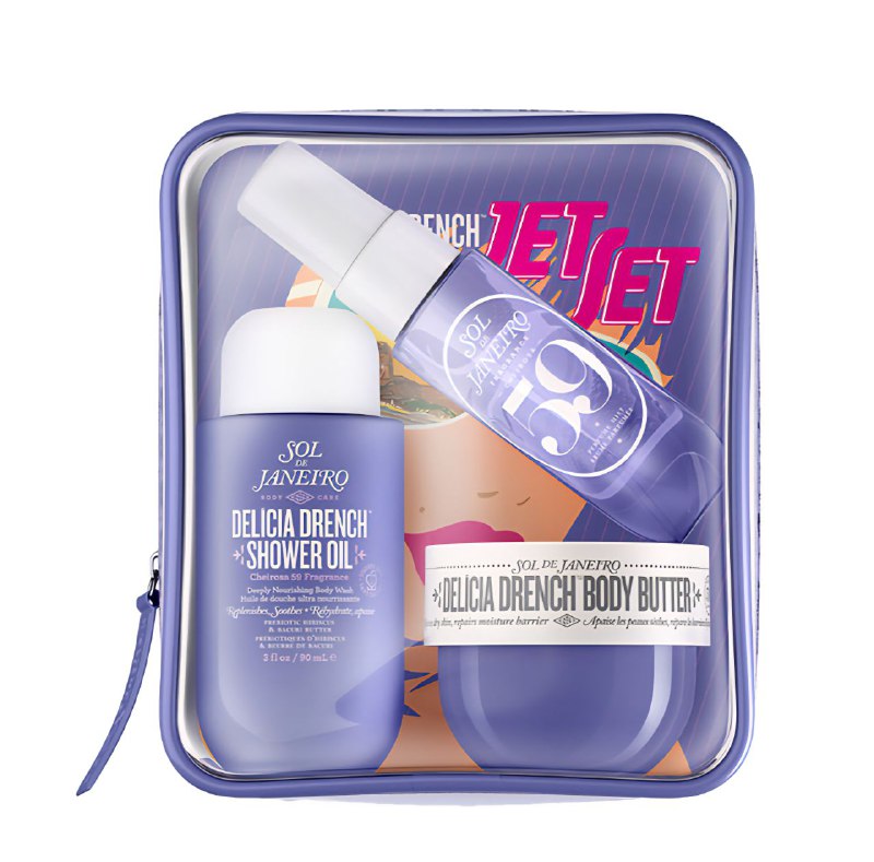 SET SOL DE JANEIRO DELICIA DRENCH JET SPLASH CHEIROSA 59 30ML ACEITE DE DUCHA 90ML MANTECA CORPORAL 50ML (M)