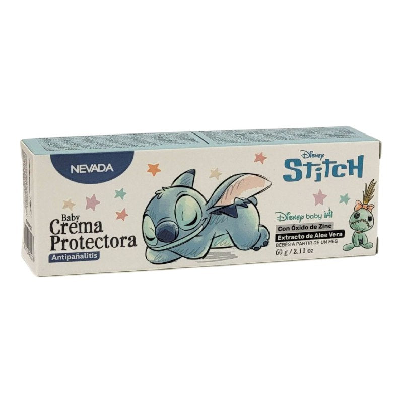 CREMA CORPORAL PARA BEBÉS PROTECTORA ANTIPAÑALITIS DISNEY STITCH NEVADA 60G
