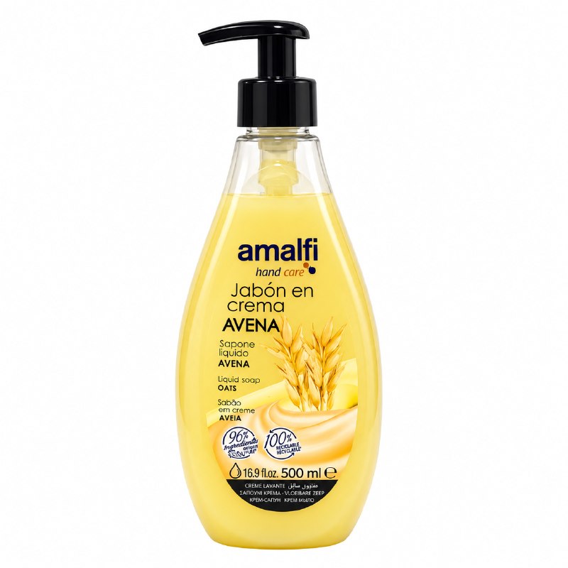 JABON LIQUIDO PARA MANOS CON AROMA A AVENA AMALFI 500ML