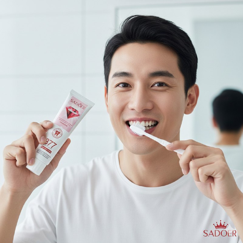 PASTA DENTAL BLANQUEADORA CON PROBIOTICOS DIAMANTE QUE ELIMINAN EL AMARILLENTO DE LOS DIENTES SADOER 100G