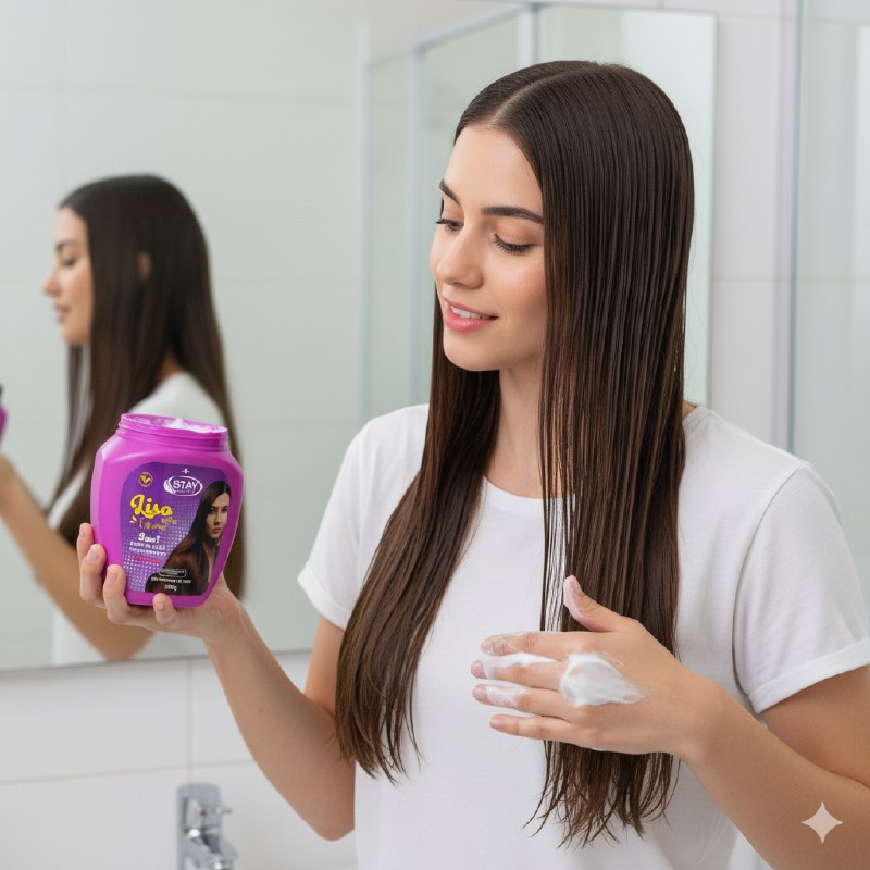 CREMA PARA PEINAR 2 EN 1, PEINAR E HIDRATAR CON KARITE, EFECTO CABELLO LISO EXTREMO SIN FRIZ STAY BEAUTIFUL 1000G