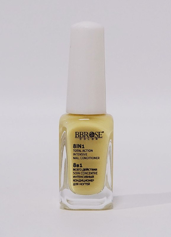 ESMALTE DE UÑAS 8 EN 1 ACCION TOTAL, ACONDICIONADOR INTENSIVO REGENERA LA ESTRUCTURA DE LAS UÑAS Y EL CRECIMIENTO BBROSE 14ML