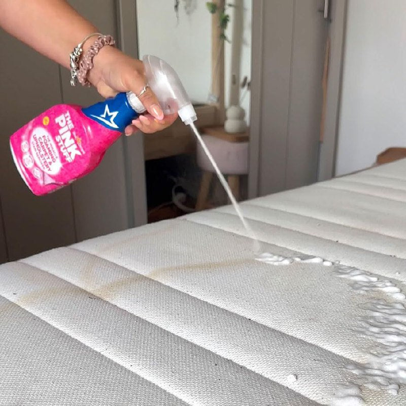 LIMPIADOR QUITAMANCHAS ESPUMOSO PARA ALFOMBRAS Y TAPICERIA THE PINK STUFF STAR DROPS 500ML