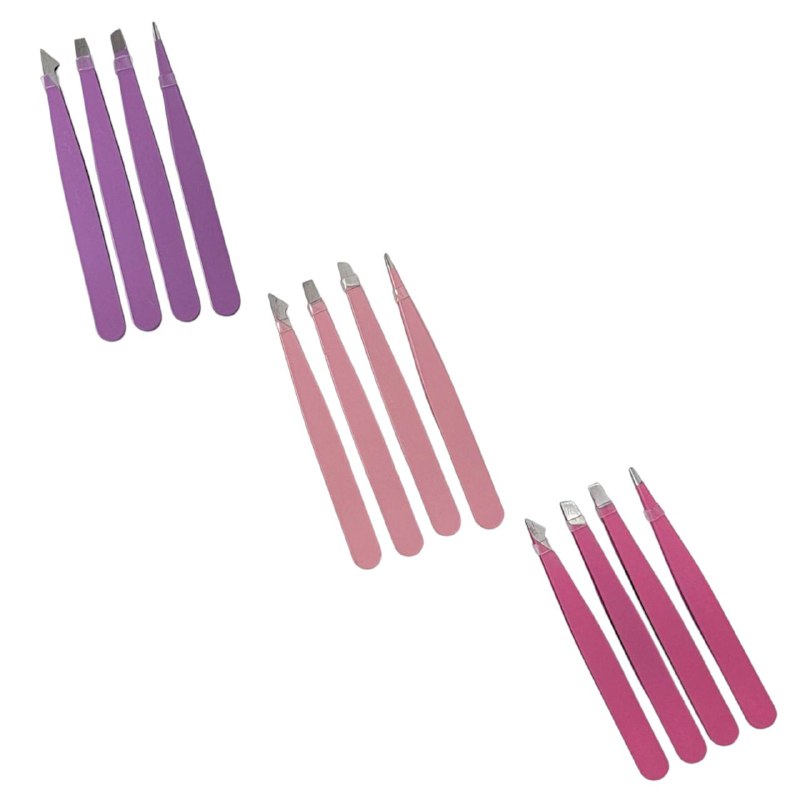 SET DE PINZAS PARA CEJAS, CON PUNTAS DIFERENTES RUBY FACE