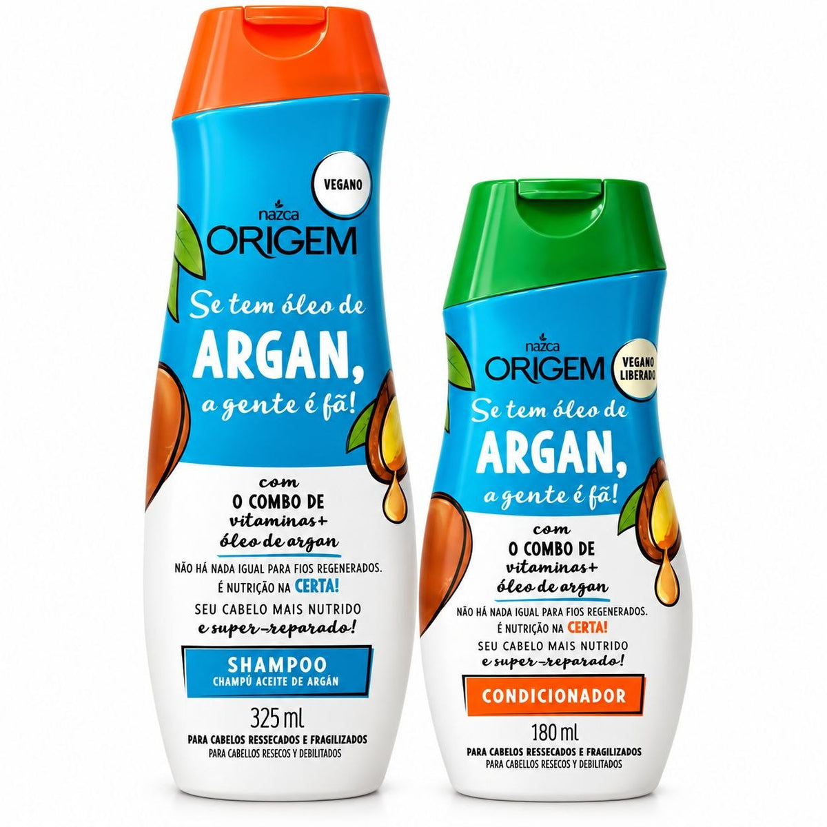 SET DE SHAMPOO Y ACONDICIONADOR NAZCA ORIGEM CON ACEITE DE ARGÁN 2PCS