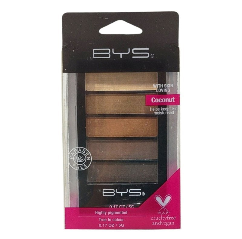 SOMBRA DE OJOS EN PALETA TONOS TIERRA ESENCIALES BYS COMETICS 5G