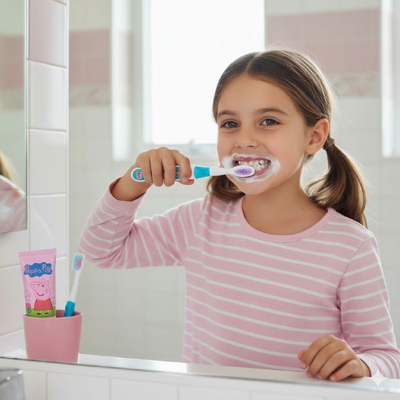 CEPILLO DE DIENTES EN SET DE 2UND PARA NIÑA PEPPA PIG NEVADA KIDS