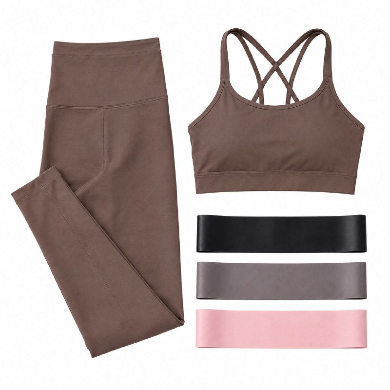KIT DEPORTIVO FITNES PARA DAMA TALLA M BALANCE COLLECTION 5PCS