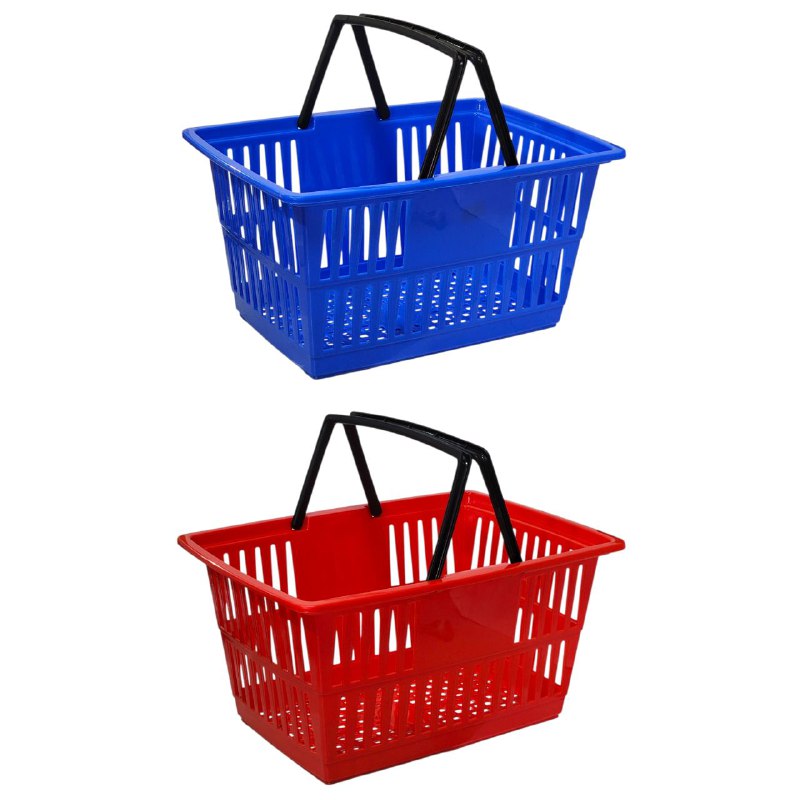 CANASTA ORGANIZADORA, CESTA PORTATIL DE MERCADO PARA LLEVAR TODO TIPO DE ARTICULOS, PRACTICA Y FACIL DE TRANSPORTE, MULTIUSOS 37X23X25CM