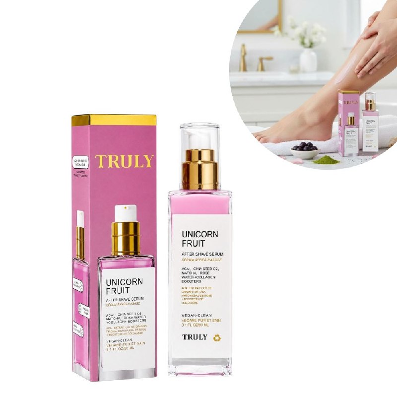 SUERO CORPORAL LIGERO Y CALMANTE PARA DESPUES DEL AFEITADO CON AROMA UNICORN FRUIT TRULY 90ML