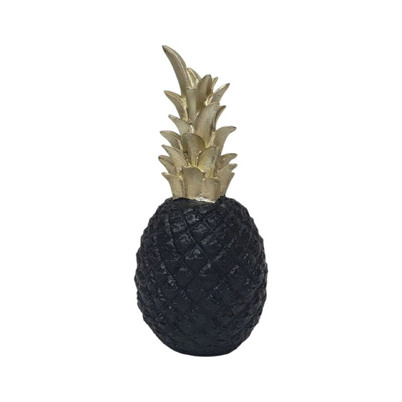 DECORACION ADORNO DE PIÑA PARA EL HOGAR COLOR NEGRO 15X7CM