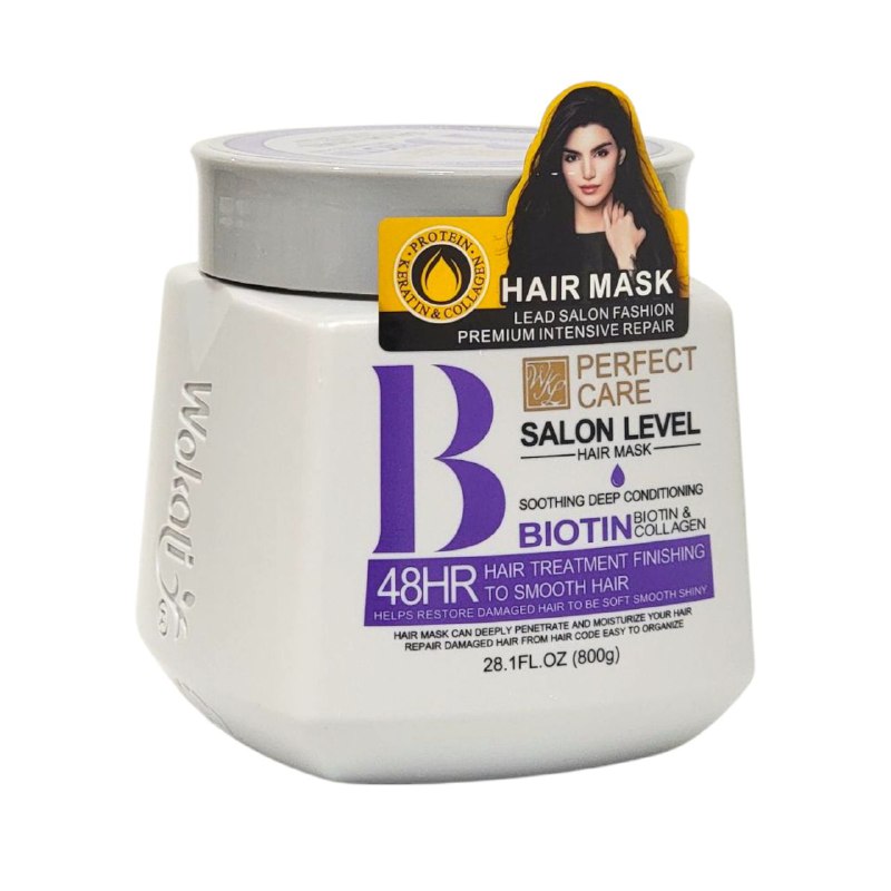 MASCARILLA PARA EL CABELLO DE TRATAMIENTO CON BIOTINA Y COLAGENO PERFECT CARE 800G
