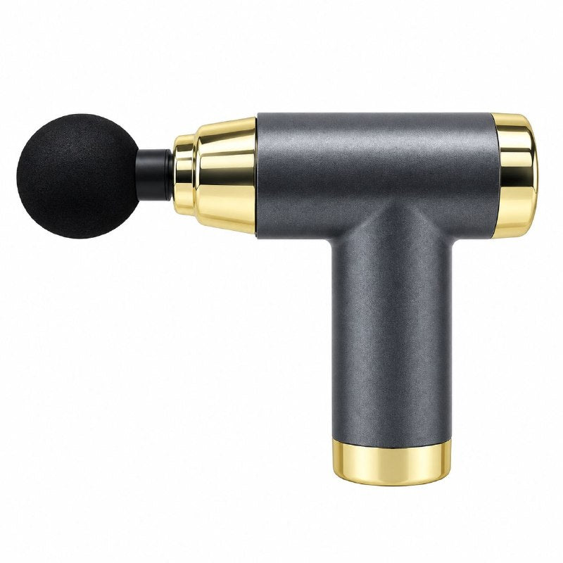 PISTOLA DE MASAJE MUSCULAR INALAMBRICA Y RECARGABLE DE 4 CABEZALES INTERCAMBIABLES 30W