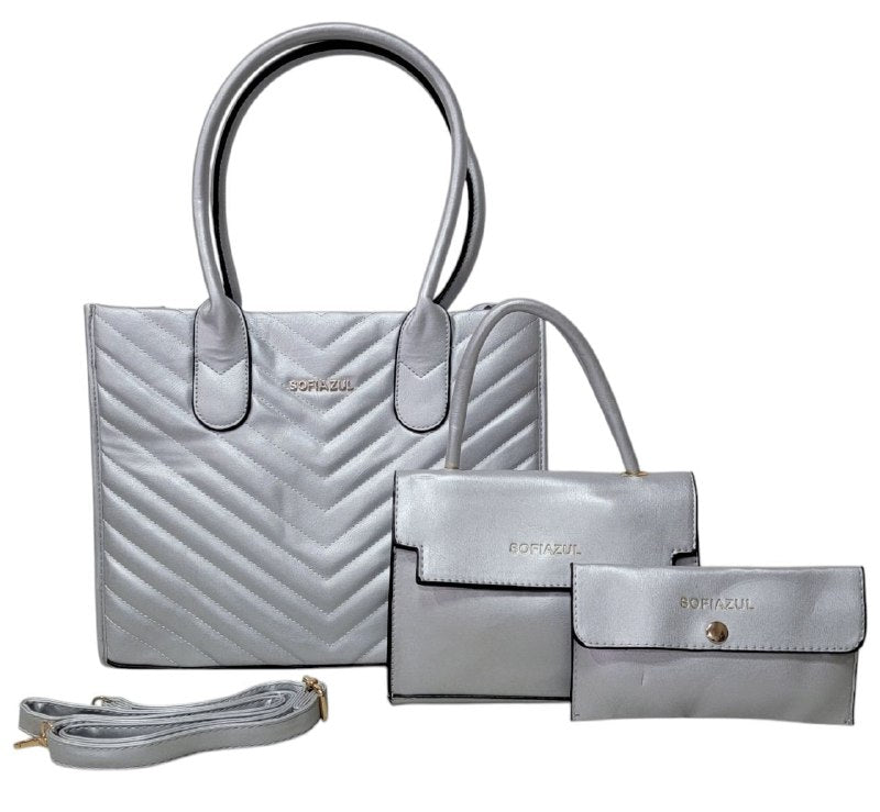 CARTERA ECONOMICA EN SET 3 PIEZAS SOFIAZUL
