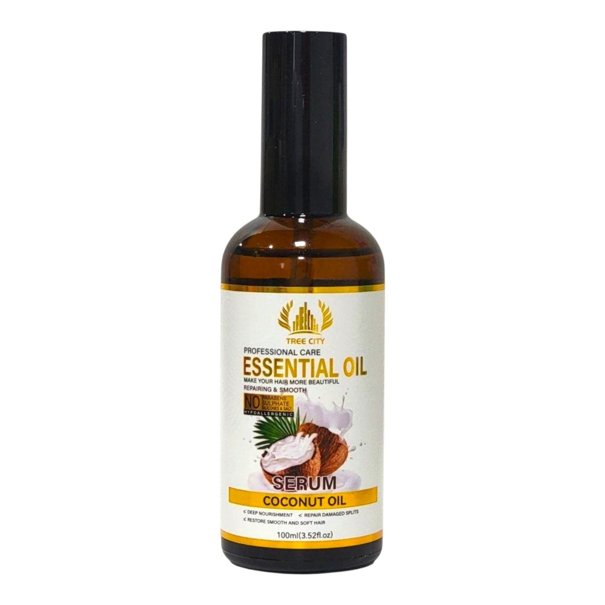 SPRAY ACEITE ESENCIAL DE COCO REPARADO Y SUAVE TREE CITY ESSENTIAL OIL 100ML