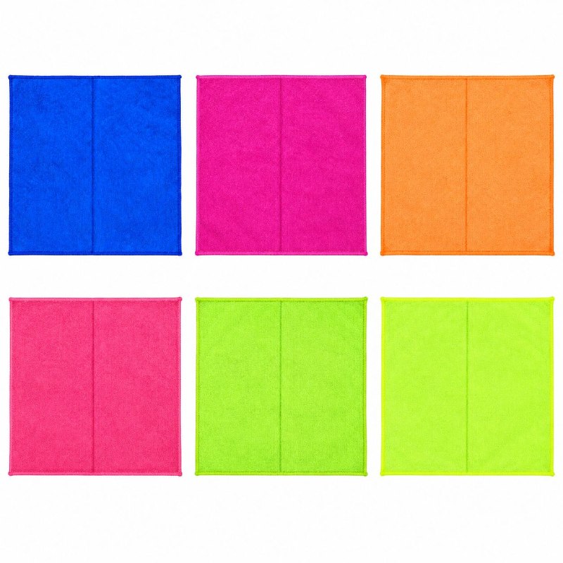 SET DE 24 TRAPOS DE MICROFIBRA MULTIUSOS DE ALTA ABSORCION MATRIX 40.6X40.6CM
