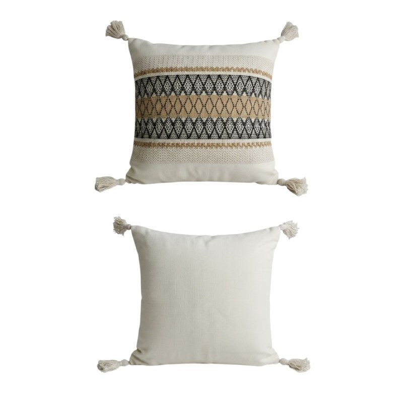 FUNDA DE COJIN O ALHOHADA DECORATIVA ESTILO BOHEMIO BOHO ELEGANTE 43X43CM