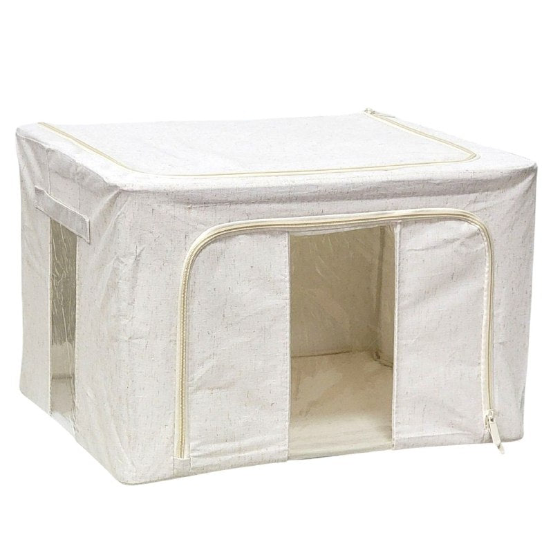 ORGANIZADOR CAJA DE ALMACENAMIENTO PLEGABLE DE TELA MULTIFUNCIONAL PARA ORGANIZAR ROPA, JUGUETES O LIBROS 51X40X30CM