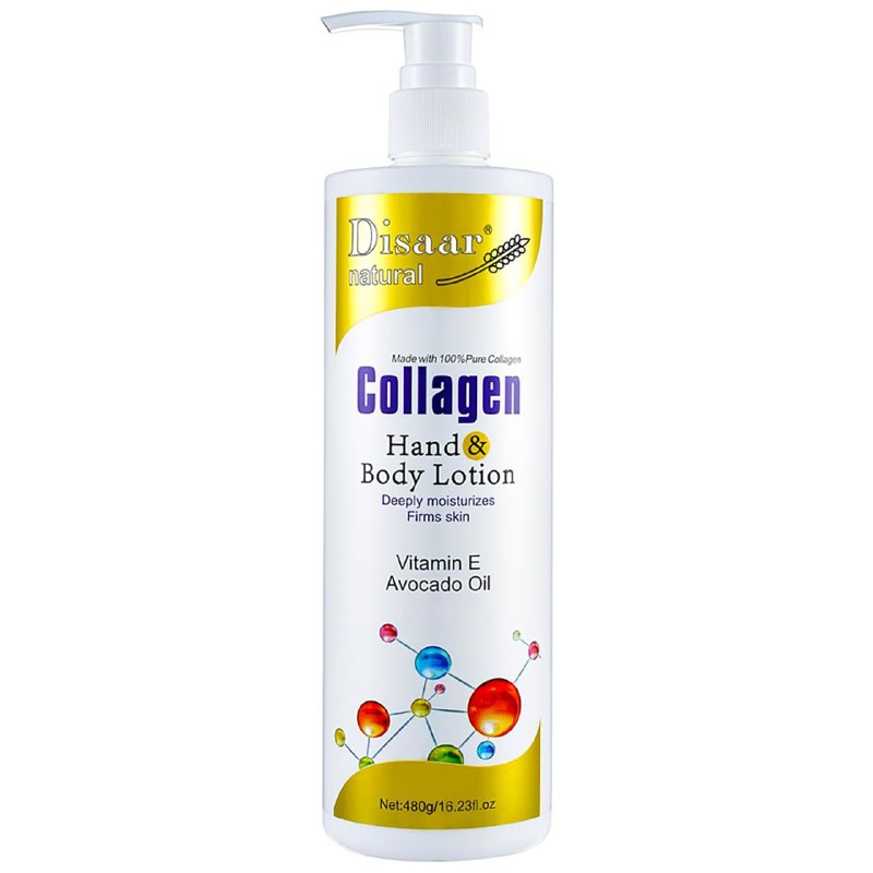 CREMA CORPORAL, CREMA DE CUERPO BLANQUEADORA DE COLAGENO HIDRATANTE DISAAR 480G