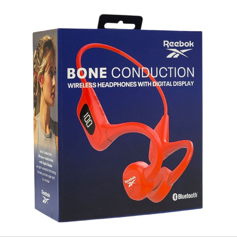 AUDIFONOS AURICULARES INALAMBRICOS CON PANTALLA DIGITAL, BATERIA 6H, APRUEBA DE SUDOR IPX4 REEBOK