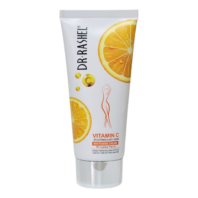 CREMA CORPORAL PARA ZONA INTIMA ACLARANTE CON VITAMINA C Y NIACINAMIDA DR RASHEL 80G